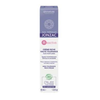 LEA NATURE EAU THERMALE JONZAC REACTIVE CREME RICHE HAUTE TOLERANCE 40 ML LEA NATURE EAU THERMALE JONZAC REACTIVE CREME RICHE HAUTE TOLERANCE 40 ML