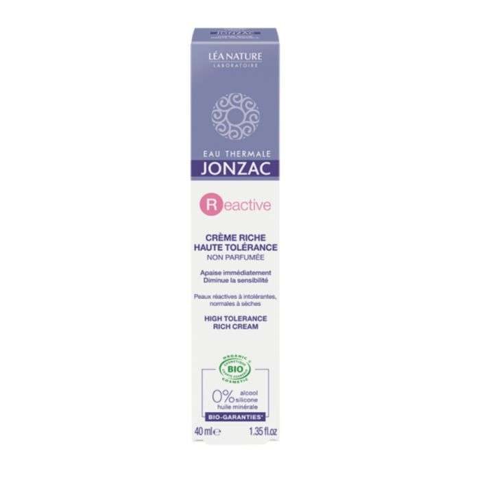 LEA NATURE EAU THERMALE JONZAC REACTIVE CREME RICHE HAUTE TOLERANCE 40 ML LEA NATURE EAU THERMALE JONZAC REACTIVE CREME RICHE HAUTE TOLERANCE 40 ML