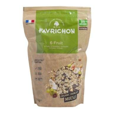 FAVRICHON MUESLI ORGANIQUE 6 FRUITS 375G FAVRICHON MUESLI ORGANIQUE 6 FRUITS 375G