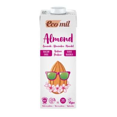 ECOMIL LAIT D'AMANDE NATURE PROTEIN SANS SUCRES 1L ECOMIL LAIT D'AMANDE NATURE PROTEIN SANS SUCRES 1L