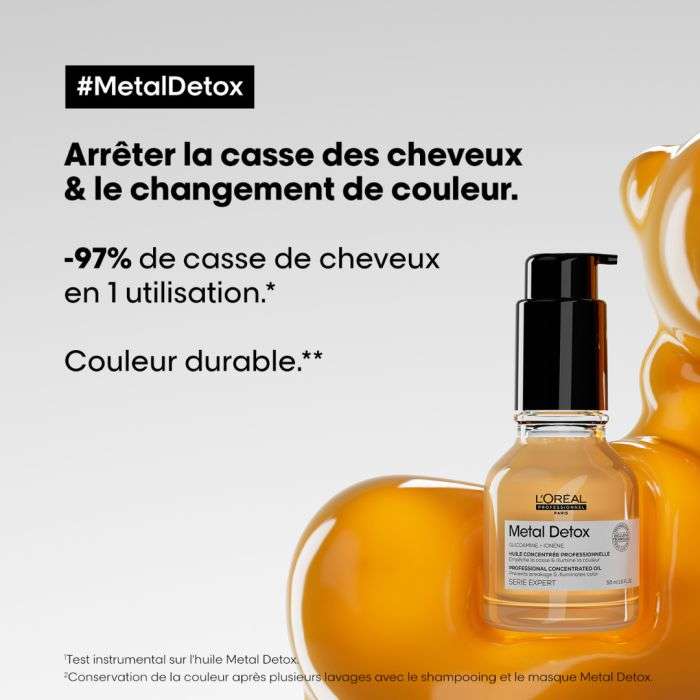 L'OREAL PROFESSIONNEL METAL DETOX HUILE CONCENTRE PROFESSIONNELLE 50 ML