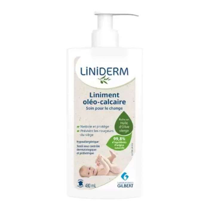 GILBERT LINIDERM LINIMENT OLEO CALCAIRE AVEC POMPE 480 ML GILBERT LINIDERM LINIMENT OLEO CALCAIRE AVEC POMPE 480 ML