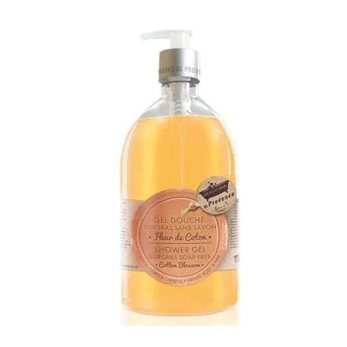 LES PETITS BAINS DE PROVENCE GEL DOUCHE SURGRAS FLEUR DE COTON 500 ML LES PETITS BAINS DE PROVENCE GEL DOUCHE SURGRAS FLEUR DE COTON 500 ML