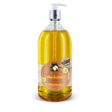 LES PETITS BAINS DE PROVENCE GEL DOUCHE SURGRAS FLEUR DE COTON 1 L LES PETITS BAINS DE PROVENCE GEL DOUCHE SURGRAS FLEUR DE COTON 1 L