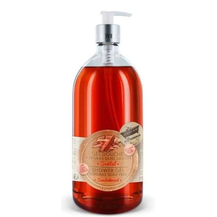 LES PETITS BAINS DE PROVENCE GEL DOUCHE SURGRAS SANTAL 1 L LES PETITS BAINS DE PROVENCE GEL DOUCHE SURGRAS SANTAL 1 L