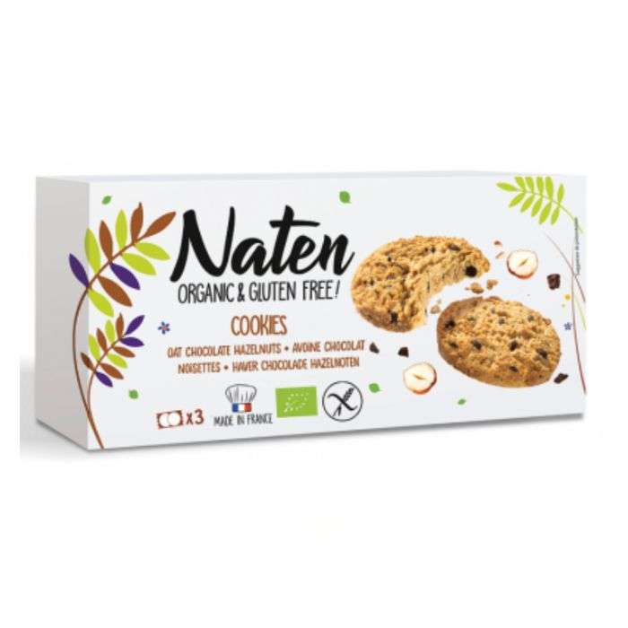 NATEN BISCUITS COOKIES CHOCOLAT NOISETTE 150 G NATEN BISCUITS COOKIES CHOCOLAT NOISETTE 150 G