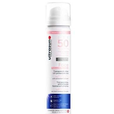 ULTRASUN VISAGE SPRAY SOLAIRE TRANSPARENT SPF 50+ ULTRASUN VISAGE SPRAY SOLAIRE TRANSPARENT SPF 50+