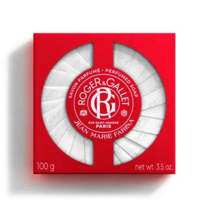 ROGER GALLET SAVON PARFUME JEAN MARIE FARINA 100 G ROGER GALLET SAVON PARFUME JEAN MARIE FARINA 100 G