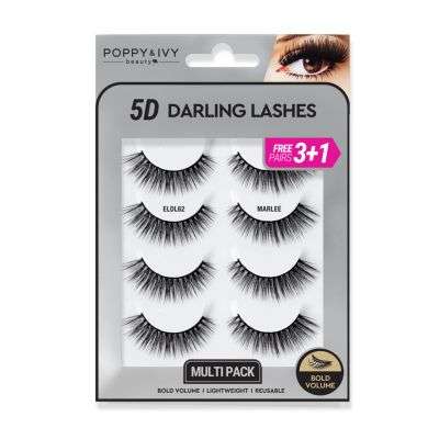 ABSOLUTE NEW YORK 5D DARLING LASHES 3 + 1 PACKS ABSOLUTE NEW YORK 5D DARLING LASHES 3 + 1 PACKS