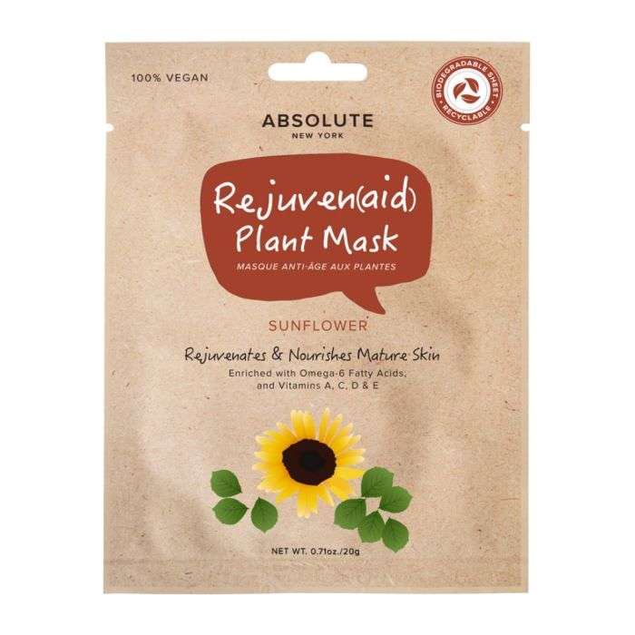 ABSOLUTE NEW YORK REJUVENAID MASQUE ANTI AGE AUX PLANTES SUNFLOWER ABSOLUTE NEW YORK REJUVENAID MASQUE ANTI AGE AUX PLANTES SUNFLOWER