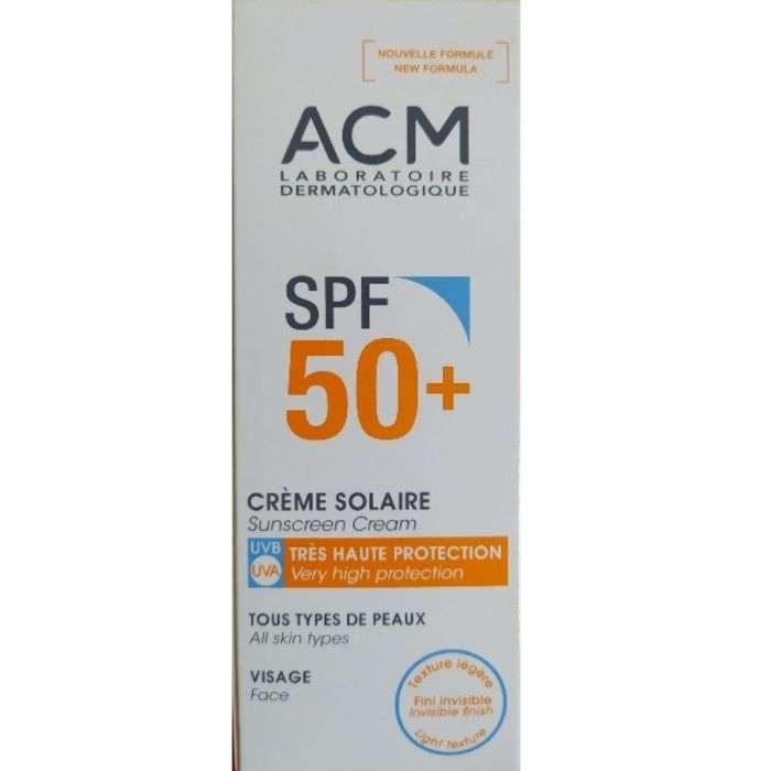 ACM CREME SOLAIRE SPF 50+ TOUS TYPES DE PEAUX 40ML ACM CREME SOLAIRE SPF 50+ TOUS TYPES DE PEAUX 40ML