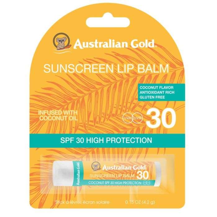 AUSTRALIAN GOLD BAUME ECRAN LEVRES SPF 30 AUSTRALIAN GOLD BAUME ECRAN LEVRES SPF 30