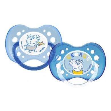 DODIE 2 SUCETTES ANATOMIQUES PEPPA PIG 18 MOIS + BLEU DODIE 2 SUCETTES ANATOMIQUES PEPPA PIG 18 MOIS + BLEU