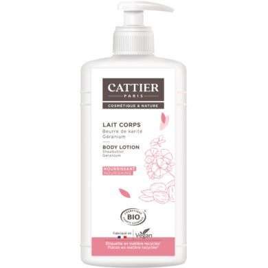CATTIER LAIT CORPS BEURRE DE KARITE GERANIUM 500ML CATTIER LAIT CORPS BEURRE DE KARITE GERANIUM 500ML