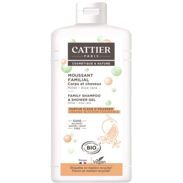 CATTIER MOUSSANT FAMILIAL CORPS ET CHEVEUX MILLET ET ALOE VERA500 ML SANS SULFATE CATTIER MOUSSANT FAMILIAL CORPS ET CHEVEUX MILLET ET ALOE VERA500 ML SANS SULFATE