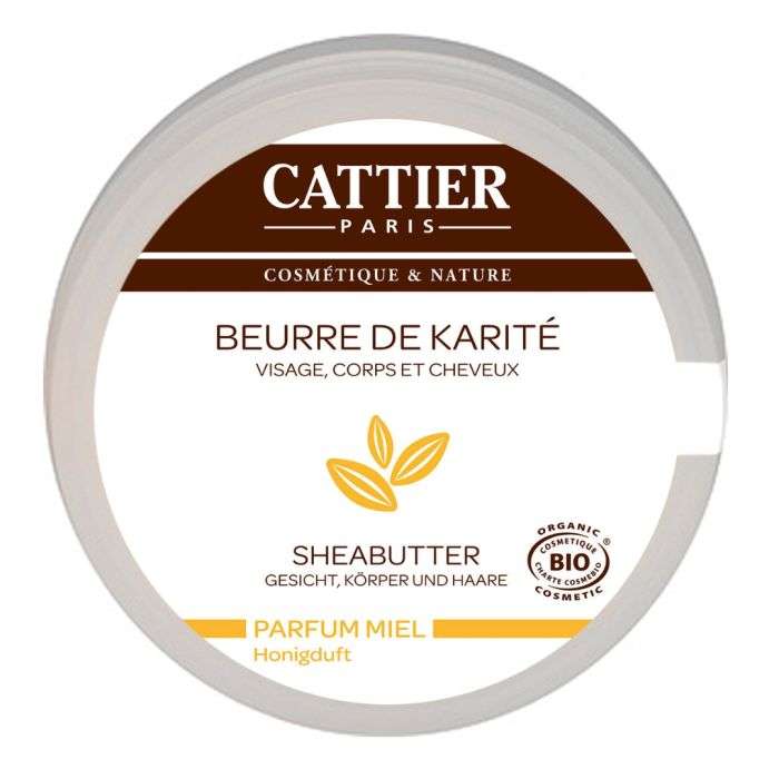 Beurre de Karité Parfum Miel, Visage, Corps & Cheveux 100 g - Cattier