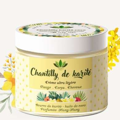 LOTUS BIO CHANTILLY DE KARITE CREME ULTRA LEGERE PARFUMEE YLANG YLANG LOTUS BIO CHANTILLY DE KARITE CREME ULTRA LEGERE PARFUMEE YLANG YLANG