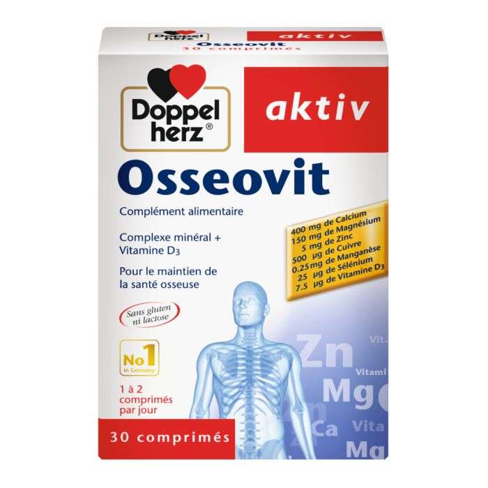 DOPPELHERZ OSSEOVIT 30 COMPRIMES DOPPELHERZ OSSEOVIT 30 COMPRIMES