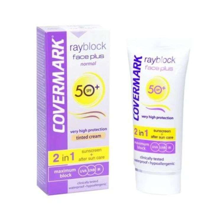 COVERMARK RAYBLOCK FACE PLUS PEAU NORMAL SPF 50 +TEINTE BEIGE CLAIR 50 ML COVERMARK RAYBLOCK FACE PLUS PEAU NORMAL SPF 50 +TEINTE BEIGE CLAIR 50 ML