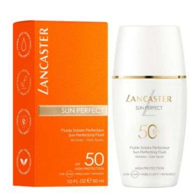 LANCASTER SUN PERFECT FLUIDE SOLAIRE PERFECTEUR SPF 50 - 30 ML LANCASTER SUN PERFECT FLUIDE SOLAIRE PERFECTEUR SPF 50 - 30 ML
