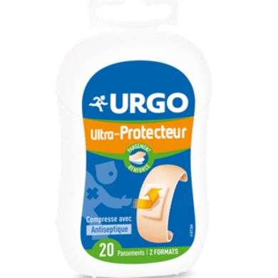 URGO ULTRA PROTECTEUR COMPRESSE AVEC ANTISEPTIQUE 20 PANSEMENTS URGO ULTRA PROTECTEUR COMPRESSE AVEC ANTISEPTIQUE 20 PANSEMENTS