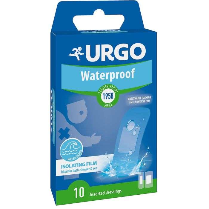URGO WATERPROOF INSULATING FILM 10 BANDELETTES URGO WATERPROOF INSULATING FILM 10 BANDELETTES