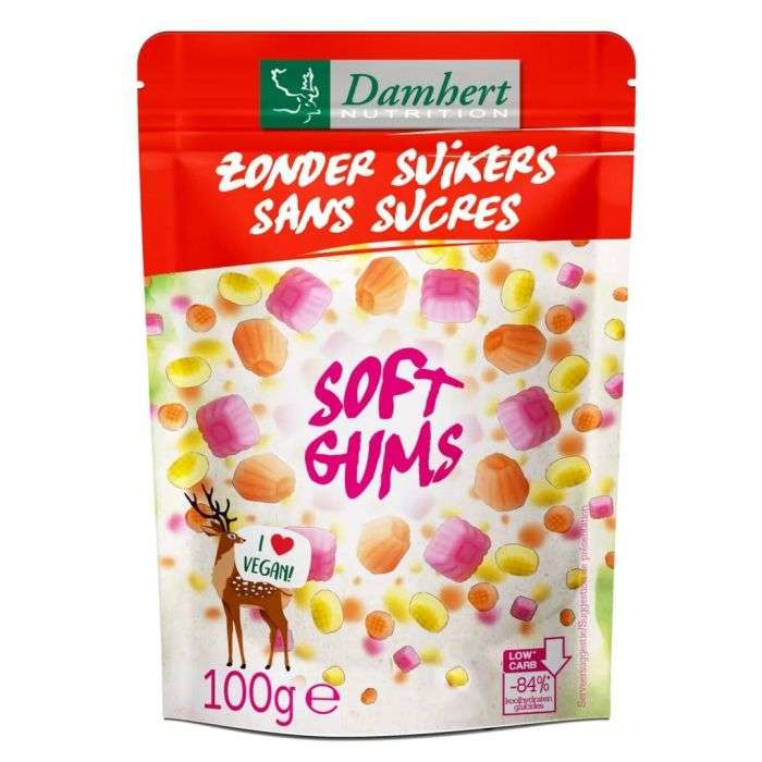 DAMBERT SOFT GUMS SANS SUCRE 100 G DAMBERT SOFT GUMS SANS SUCRE 100 G