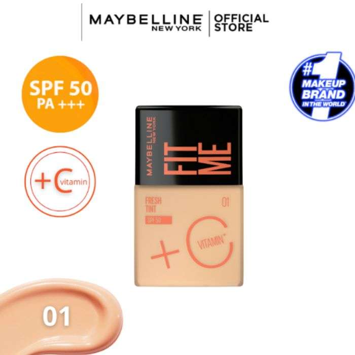 MAYBELLINE FOND DE TEINT FIT ME FRESH SPF 50 MAYBELLINE FOND DE TEINT FIT ME FRESH SPF 50