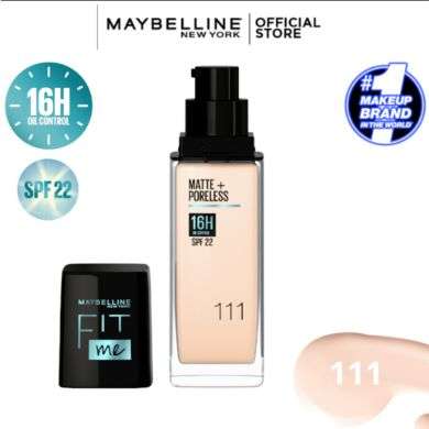 MAYBELLINE FIT ME MATTE+ PORELESS SPF 22  MAYBELLINE FIT ME MATTE+ PORELESS SPF 22