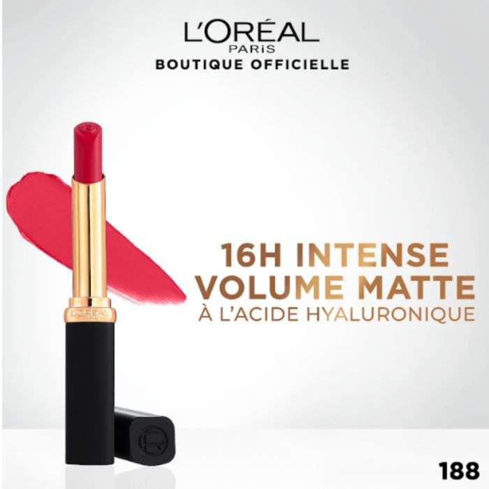 L'OREAL PARIS ROUGE A LEVRES RICHE VOLUME MATTE  L'OREAL PARIS ROUGE A LEVRES RICHE VOLUME MATTE