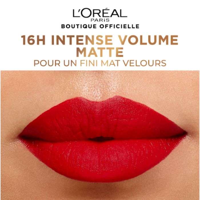 L'OREAL PARIS ROUGE A LEVRES RICHE VOLUME MATTE  L'OREAL PARIS ROUGE A LEVRES RICHE VOLUME MATTE
