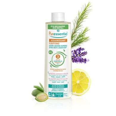 PURESSENTIEL ASSAINISSANT SAVON LIQUIDE SURGRAS ECO RECHARGE 500 ML PURESSENTIEL ASSAINISSANT SAVON LIQUIDE SURGRAS ECO RECHARGE 500 ML