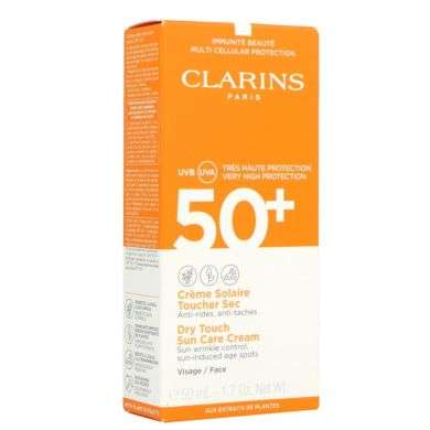 CLARINS CREME SOLAIRE TOUCHER SEC 50 ML SPF 50+ CLARINS CREME SOLAIRE TOUCHER SEC 50 ML SPF 50+