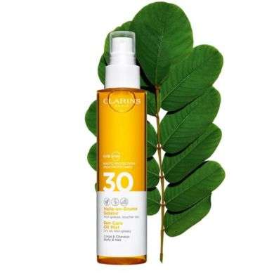 CLARINS HUILE EN BRUME SOLAIRE 150 ML SPF 30 CLARINS HUILE EN BRUME SOLAIRE 150 ML SPF 30