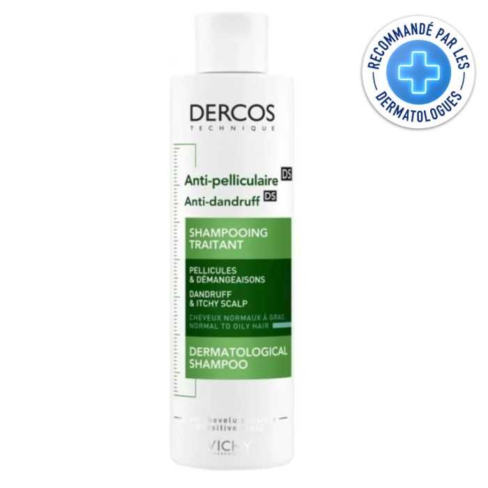 VICHY DERCOS SHAMPOING ANTIPELLICULAIRE CHEVEUX NORMAUX A GRAS 200 ML VICHY DERCOS SHAMPOING ANTIPELLICULAIRE CHEVEUX NORMAUX A GRAS 200 ML