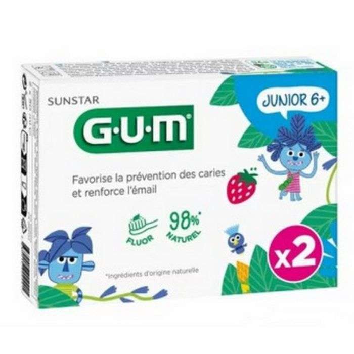 GUM JUNIOR 6+ PACK 2 DENTIFRICES GUM JUNIOR 6+ PACK 2 DENTIFRICES