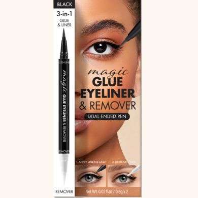ABSOLUT NEW YORK MAGIC GLUE EYELINER AND REMOVER 2 EN 1 NOIR