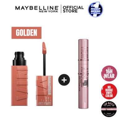 MAYBELLINE SUPERSTAY VINYL INK + MASCARA SKY HIGH MAYBELLINE SUPERSTAY VINYL INK + MASCARA SKY HIGH