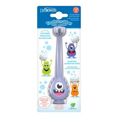 DR BROWNS BROSSE A DENTS BEBE 1-3 ANS MONSTRE VIOLLET DR BROWNS BROSSE A DENTS BEBE 1-3 ANS MONSTRE VIOLLET