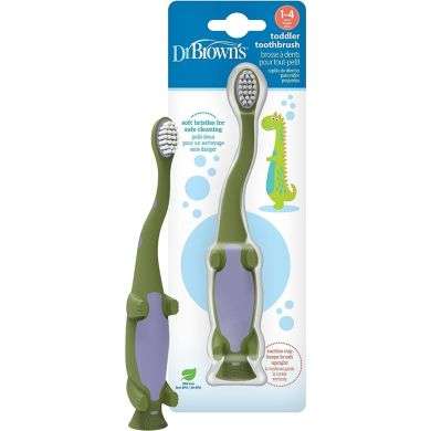 DR BROWNS BROSSE A DENTS BEBE 1-4 ANS DINOSAURE VERT DR BROWNS BROSSE A DENTS BEBE 1-4 ANS DINOSAURE VERT