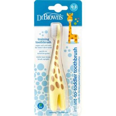 DR BROWNS BROSSE A DENTS BEBE 0-3 ANS OREILLE GIRAFE DR BROWNS BROSSE A DENTS BEBE 0-3 ANS OREILLE GIRAFE