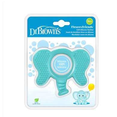 DR BROWNS ANNEAU DE DENTITION FLEXEES FRIENDS ELEPHANT BLEU 3 MOIS+ DR BROWNS ANNEAU DE DENTITION FLEXEES FRIENDS ELEPHANT BLEU 3 MOIS+