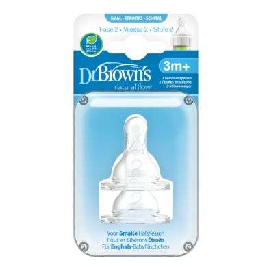 DR BROWNS TETINE COLE ETROIT NIVEAU 2 3MOIS+ PACK DE 2 DR BROWNS TETINE COLE ETROIT NIVEAU 2 3MOIS+ PACK DE 2