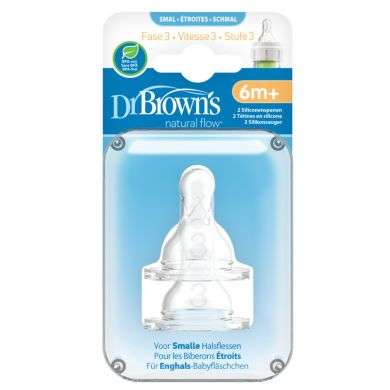 DR BROWNS TETINE COLE ETROIT NIVEAU 3 6MOIS+ PACK DE 2 DR BROWNS TETINE COLE ETROIT NIVEAU 3 6MOIS+ PACK DE 2
