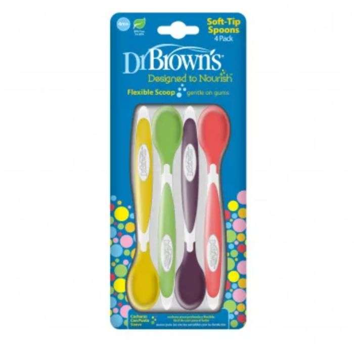 DR BROWNS CUILLERE A POINTE SOUPLE PACK DE 4 DR BROWNS CUILLERE A POINTE SOUPLE PACK DE 4
