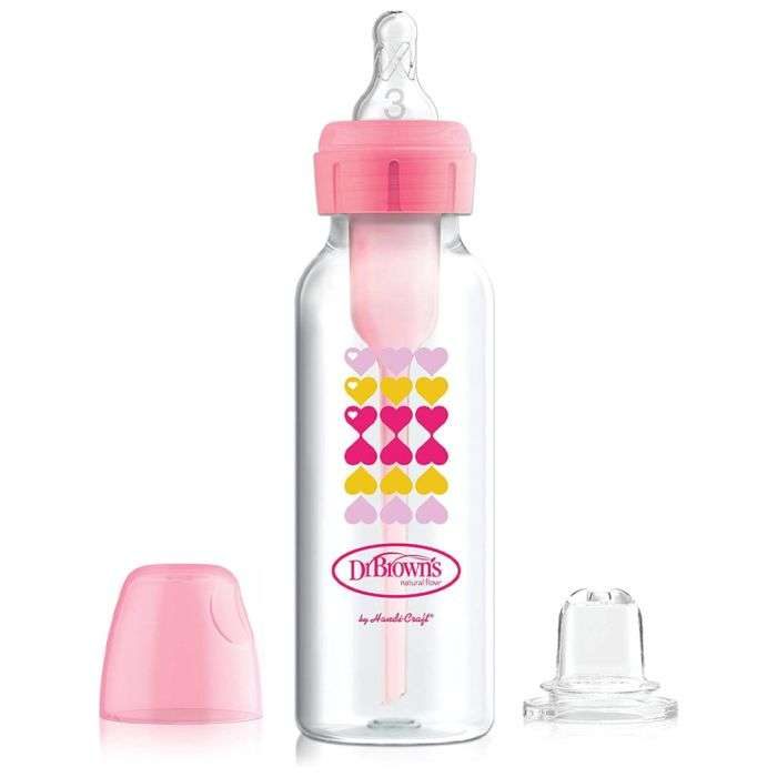 DR BROWNS BIBERON ANTI COLIC OPTION +250 ML COL ETROIT SIPPY + TETINE L3 6 MOIS+ DR BROWNS BIBERON ANTI COLIC OPTION +250 ML COL ETROIT SIPPY + TETINE L3 6 MOIS+