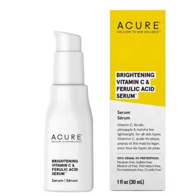 ACURE SERUM ECLAT A LA VITAMINE C ET L'ACIDE FERULIQUE 30 ML ACURE SERUM ECLAT A LA VITAMINE C ET L'ACIDE FERULIQUE 30 ML