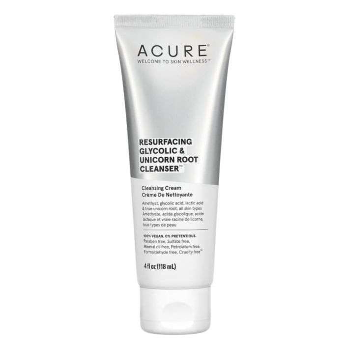 ACURE RESURFACANT A L'ACIDE GLYCOLIQUE CREME NETTOYANTE 118 ML ACURE RESURFACANT A L'ACIDE GLYCOLIQUE CREME NETTOYANTE 118 ML