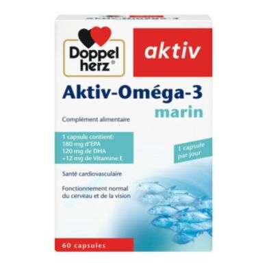 DOPPELHERZ AKTIV OMEGA 3 MARIN 60 CAPSULES DOPPELHERZ AKTIV OMEGA 3 MARIN 60 CAPSULES