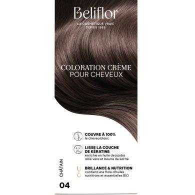 BELIFLOR COLORATION CHEVEUX 04 CHATAIN 135ML BELIFLOR COLORATION CHEVEUX 04 CHATAIN 135ML